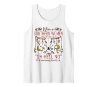 Mujeres del Sur Diciendo Oh Hell No Funny Country Humor Boho Camiseta sin Mangas