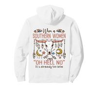 Mujeres del Sur Diciendo Oh Hell No Funny Country Humor Boho Sudadera con Capucha