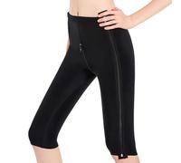 Mujeres Después de la Cirugía de Liposucción: Leggings Compresivos para Moldear los Muslos Faja Reductora para Abdomen, Glúteos y Caderas: Braguitas y Pantalones Cortos Moldeadores(Schwarz,L)