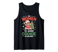 Mujeres Detrás De Galleta En El Horno Navidad Embarazo Mamá Mamá Camiseta sin Mangas