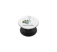 Mujeres Divertidas Bateristas, Chicas músicas Bateristas PopSockets PopGrip Adhesivo