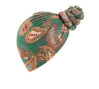 Mujeres Elástico Turbante Africano Headwraps Bufanda Soft Hair Wraps Pañuelo Trenzas Gorra Blanca Niños, verde, Talla única