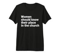Mujeres en el Ministerio Cinco Veces pastora Cristiana Camiseta Premium