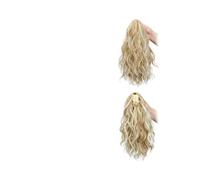 Mujeres Extensión de cabello sintético corto con ondas al agua 14 pulgadas for mujer, pinza for cola caballo y rizos Uso diario(27T613)