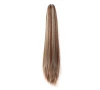 Mujeres Extensión de cola caballo recta y larga con clip for mujeres niñas Uso diario(12P24)