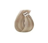 Mujeres Extensiones de cabello con cinta adhesiva, 20 unidades, natural real, 12-24 pulgadas, color piano, invisible destacada Extensiones de pelo