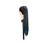 Mujeres Extensiones de cabello sintético largo y liso con pinza for cola caballo, colores vibrantes, for mujer, for uso diario fiestas Uso diario(2H20CH61C)
