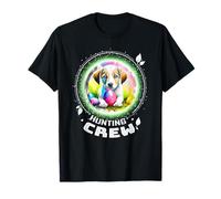 Mujeres felices cachorros de pascua huevos de pascua huevos Camiseta