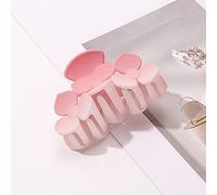 Mujeres Gradiente Helado Peinado Clip Chic Tiburón Barrettes Flor de cerezo Rosa Peinado Garras Hueco Acrílico Peinado Accesorios de moda,14