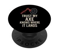 Mujeres Hacha Lanzando Regalo I Stick Axes Liga Competitiva PopSockets PopGrip Adhesivo