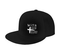 Mujeres Hombres Gorra De Béisbol Cristianismo: con Dios Todo Es Posible Sombrero Snapback Casual Gorras Deportiva Vintage Protección Solar Gorras para Golf Viaje Pesca