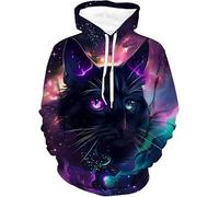 Mujeres Hombres Jesús/Lobo/Tigre Impresión 3D Sudaderas con Capucha Casual Manga Larga Sudaderas Cordón Bolsillo Pullover Top