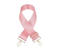 Mujeres hombro bandolera correa colorido 5CM en ancho correa ajustable bolsa de parte extraíble Accesorios de reemplazo correa de la bolsaPink color,hebilla de oro)