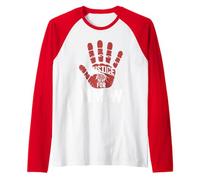 Mujeres Indígenas MMIW Uso Rojo para Mis Hermanas Camiseta Manga Raglan