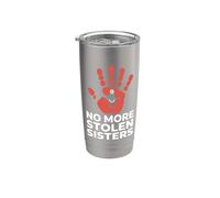 Mujeres Indígenas MMIW Uso Rojo Para Mis Hermanas Vaso térmico de acero inoxidable de doble pared