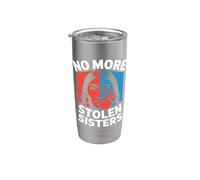 Mujeres Indígenas MMIW Uso Rojo Para Mis Hermanas Vaso térmico de acero inoxidable de doble pared