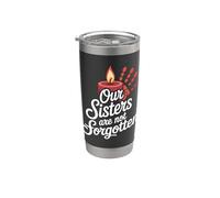 Mujeres Indígenas MMIW Uso Rojo Para Mis Hermanas Vaso térmico de acero inoxidable de doble pared