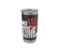 Mujeres Indígenas MMIW Uso Rojo Para Mis Hermanas Vaso térmico de acero inoxidable de doble pared