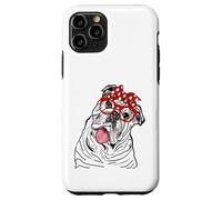 Mujeres Inglés Bulldog Head Bandana Propietario de Bulldog Carcasa para iPhone 11 Pro