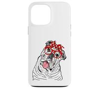 Mujeres Inglés Bulldog Head Bandana Propietario de Bulldog Carcasa para iPhone 13 Pro Max