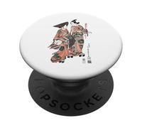 Mujeres japonesas en Kimono elaborado PopSockets PopGrip Adhesivo