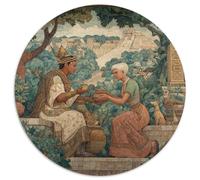 Mujeres mayas ofreciendo té de Hierbas a Sus venerados gobernantes 1000pcs (67.5x67.5cm) Puzzle Adecuado para Adultos Y Multitud Mayores De 14 Años