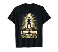 Mujeres Militares She's The Lightning and The Thunder Camiseta