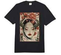 Mujeres místicas japonesas y árbol de Cerezo Kanji japonés Comfort Colors Adult Heavyweight T-Shirt