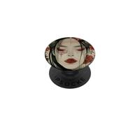 Mujeres místicas japonesas y árbol de Cerezo Kanji japonés PopSockets PopGrip Adhesivo