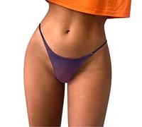 Mujeres nalgas calzoncillos sexy encaje ropa interior sensual seda bragas, B-rosa., L