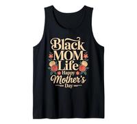 Mujeres Negras Afroamericano Negro Mamá Vida Día de la Madre Camiseta sin Mangas
