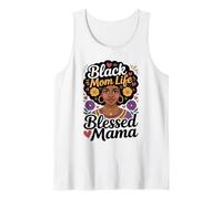 Mujeres Negras Afroamericano Negro Mamá Vida Día de la Madre Camiseta sin Mangas