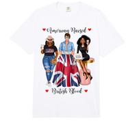 Mujeres Negras de Sangre estadounidenses y británicas Comfort Colors Adult Heavyweight T-Shirt
