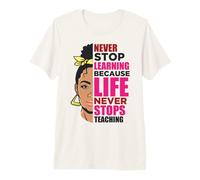 Mujeres Negras Melanin Poppin Mes de la Historia Negra Queen Woman Camiseta Premium