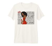 Mujeres Negras Melanin Poppin Mes de la Historia Negra Queen Woman Camiseta Premium