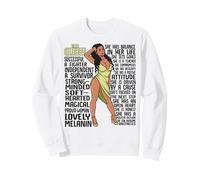 Mujeres Negras Melanin Poppin Mes de la Historia Negra Queen Woman Sudadera