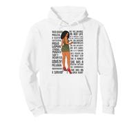 Mujeres Negras Melanin Poppin Mes de la Historia Negra Queen Woman Sudadera con Capucha