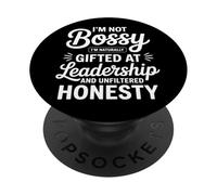 Mujeres no mandonas de liderazgo y honestidad naturalmente dotadas PopSockets PopGrip Adhesivo