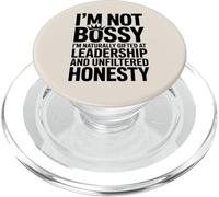 Mujeres no mandonas de liderazgo y honestidad naturalmente dotadas PopSockets PopGrip para MagSafe