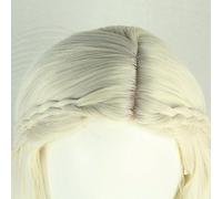 Mujeres pelo Cosplay completo Daenerys pelucas peluca mascarada Targaryen peluca Peluca Rojiza (White, One Size)
