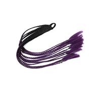 Mujeres Peluca sintética trenzada con cola de caballo y banda elástica, extensiones cabello falso trenzado Uso diario(Q37-B25)