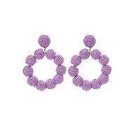 Mujeres Pendientes Madre Día de San Valentín Regalos Pendientes de ratán Pendientes de Anillo de ratán Pendientes Pendientes Hechos a Mano para Mujeres Pendientes de ratán Trenzados Pendientes Rafia