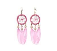 Mujeres Pendientes Mother Valentine's Day Presenta Creatividad Long Coffee Feather Pendientes Tassel Accesorios de Orejas Bohemio Accesorios de Comercio Exterior Pendientes para Mujeres Pendientes