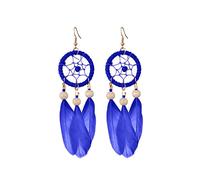 Mujeres Pendientes Mother Valentine's Day Presenta Creatividad Long Coffee Feather Pendientes Tassel Accesorios de Orejas Bohemio Accesorios de Comercio Exterior Pendientes para Mujeres Pendientes