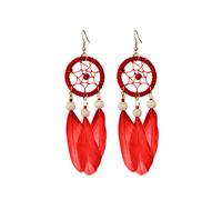 Mujeres Pendientes Mother Valentine's Day Presenta Creatividad Long Coffee Feather Pendientes Tassel Accesorios de Orejas Bohemio Accesorios de Comercio Exterior Pendientes para Mujeres Pendientes