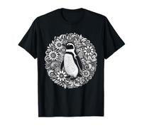 Mujeres pingüinas en botánicos Florales para un Amante de los pingüinos Camiseta
