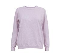 Mujeres Radiation Protection Crewneck Suéter, Suéter de Fibra de Plata, Blindaje de EMF, WiFi 5G RF Anti-Radiación,Rosado,M