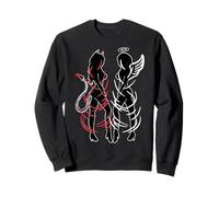 Mujeres sexys, símbolo de dualidad, diablo y ángel Sudadera