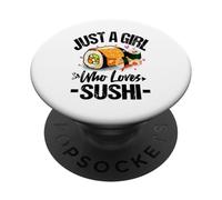 Mujeres Solo una Chica Que ama el Sushi para los Amantes de PopSockets PopGrip Adhesivo