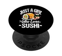 Mujeres Solo una Chica Que ama el Sushi para los Amantes de PopSockets PopGrip Adhesivo